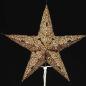 Preview: Mini Stern  Mandala Schwarz Gold/Glitter
