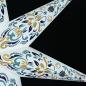 Preview: KISAAN white - Foldable glowing star, paper poinsettia with 7 points, 60 cm