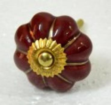 Ceramik- knob red gold