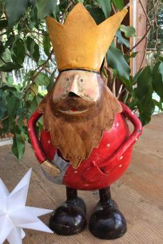 Preview: König Leo  aus hand bemaltem Blech