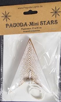 Preview: Mini Star  Melchior white/Goldglitter