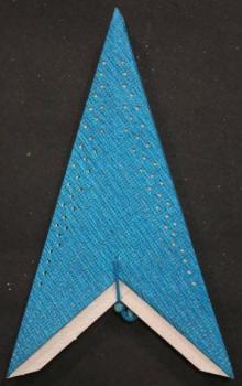 Preview: ORNARIS Türkis - Faltbarer Leuchtstern, Weihnachtsstern aus Papier mit 7 Zacken, 60 cm