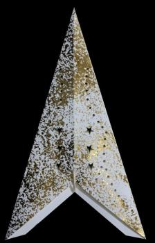 Preview: MINORIS  white/gold plated 7 Points , 60cm