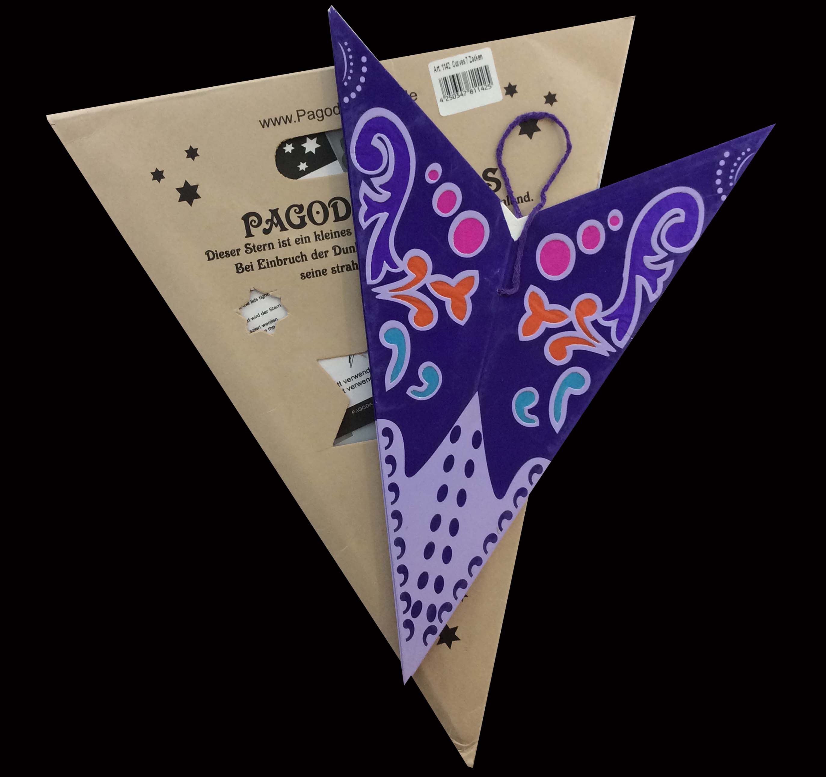 Pagodashop - Purple Curves Tricolor