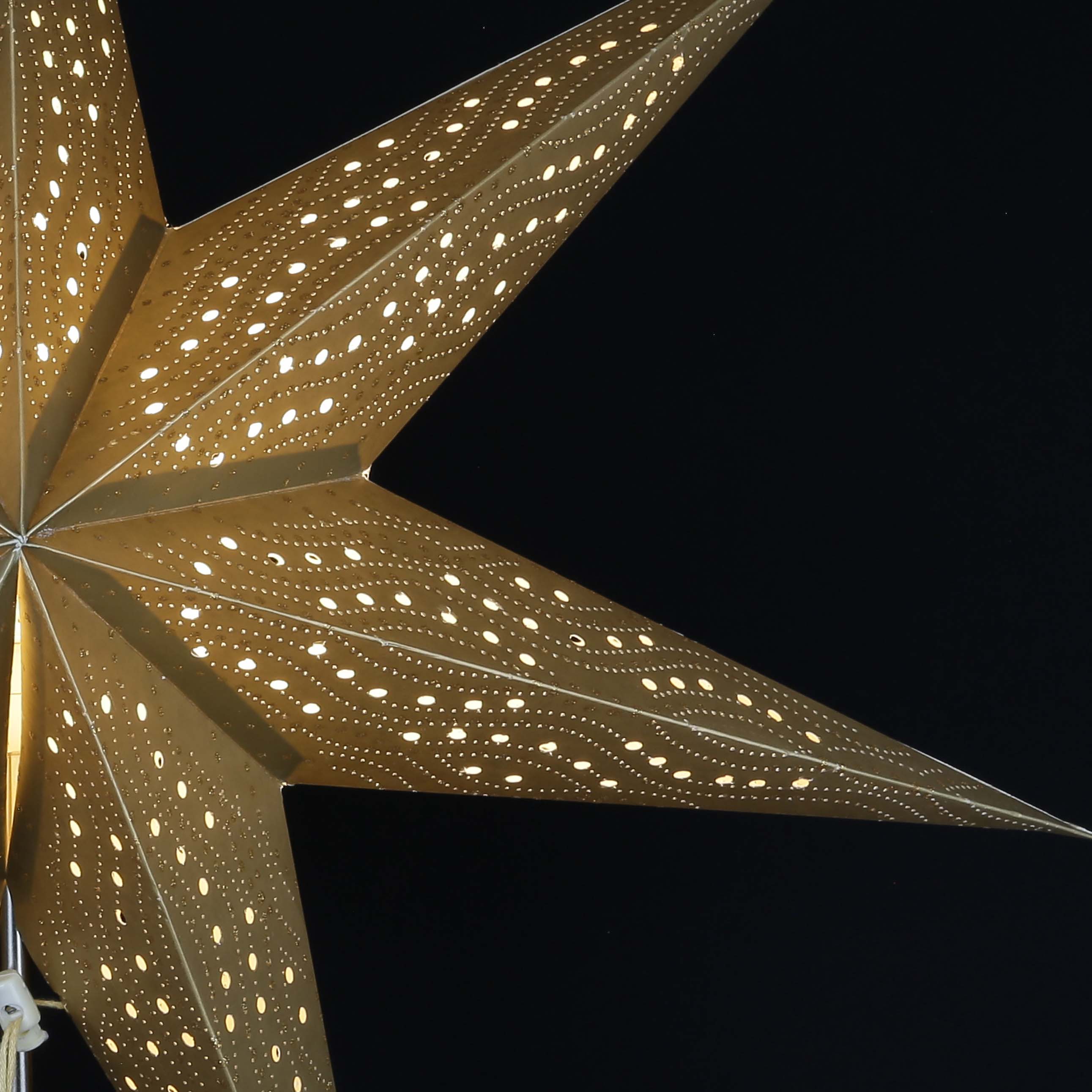 Guru-Shop Opvouwbare Advent Lichtgevende Papieren Ster, Kerstster 60 cm - Platon 7 Rood, Papieren Sterren - Veelkleurig