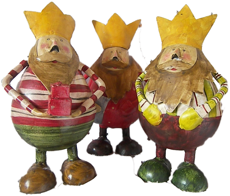 König Heinrich aus hand bemaltem Blech - Kopie