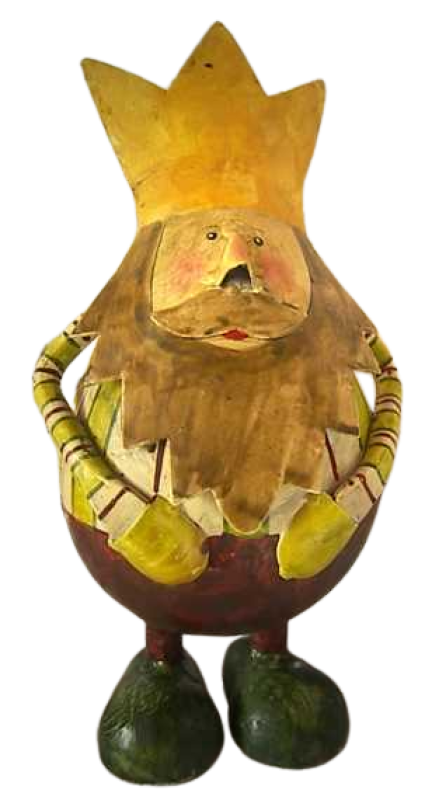 König Heinrich aus hand bemaltem Blech - Kopie