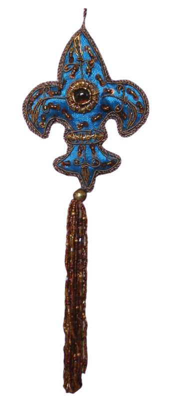 Baumhänger Lilie Petrol