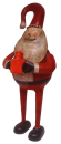 Santa Claus with a gift made of painted sheet metal
