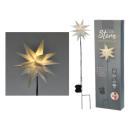 LED star, plug, SMD, foldable, white, outdoor, approx. 25 cm