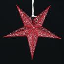 Mini Star  Mandala Red/Glitter